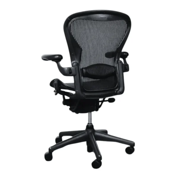 aeron fixed arms back view nulife chairs
