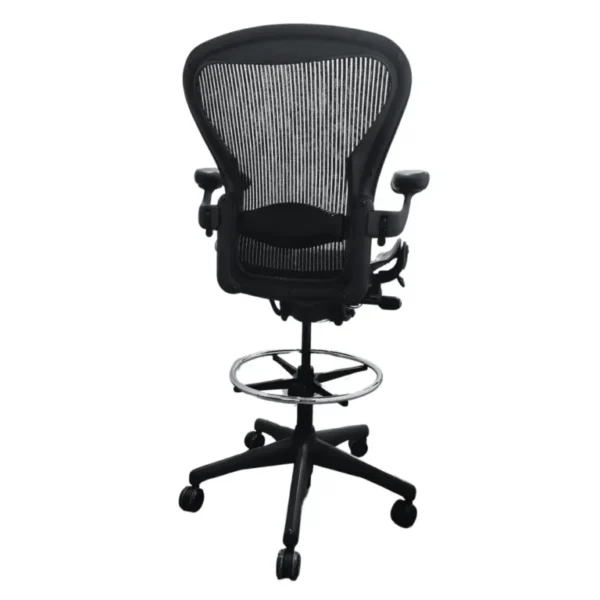 herman miller aeron drafting chair back view nulife chairs