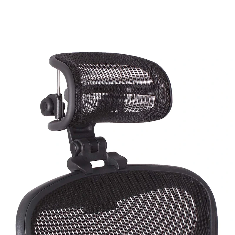 close up image of herman miller aeron headrest