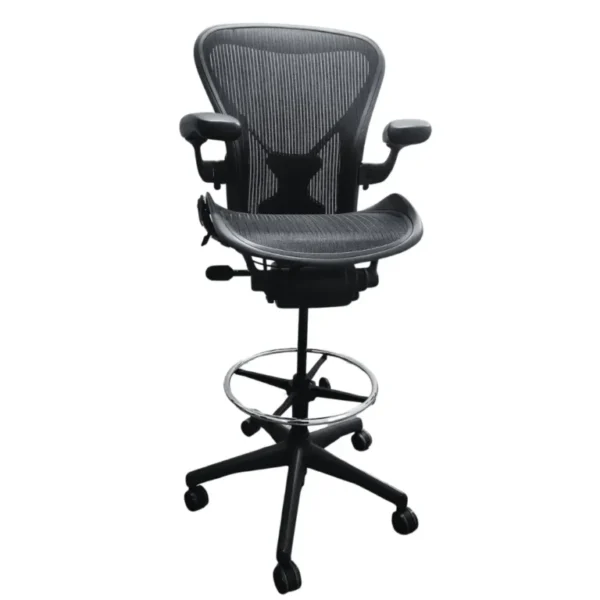 another front view of herman miller aeron drafting chair