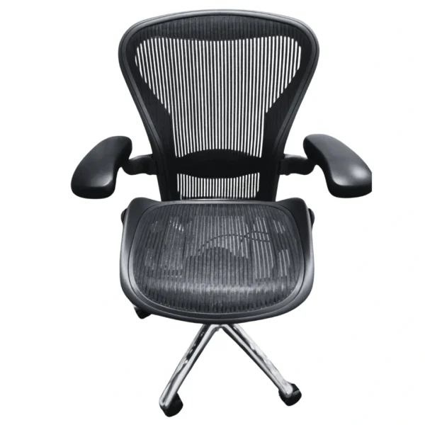 refurbished herman miller aeron office chair with polished base in los angeles 4