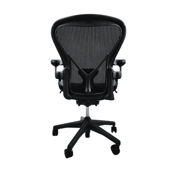 refurbished herman miller aeron office size b with posture fit nulife chairs 4