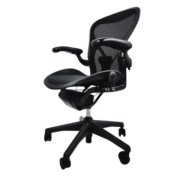 refurbished herman miller aeron office size b with posture fit nulife chairs 2