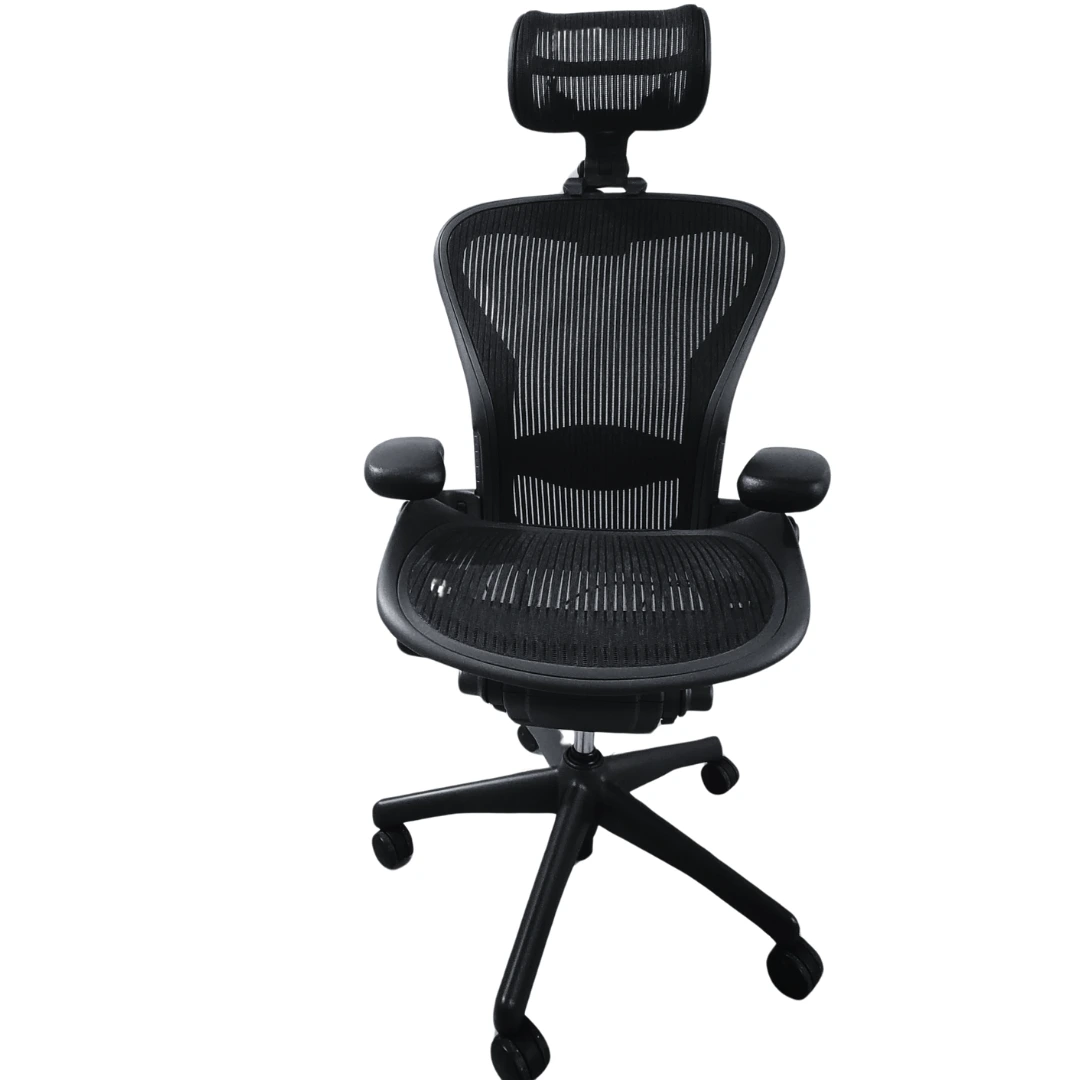 herman miller aeron with headrest nulife chairs