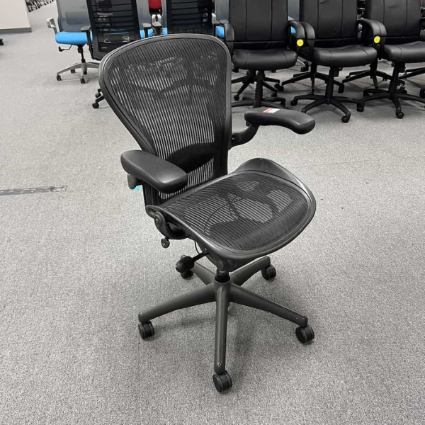 an image of aeron chair, showcasing how to tell if its real