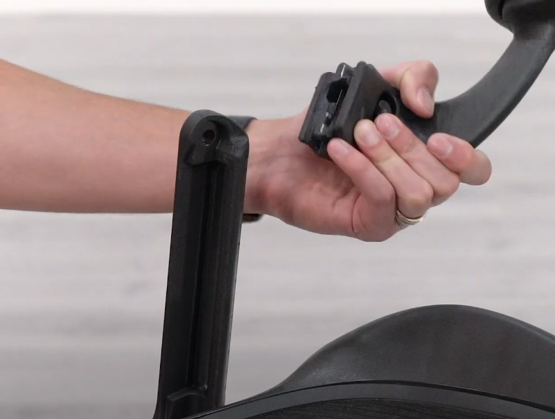 reinstalling the arms of aeron chair - how to remove arms from aeron chair