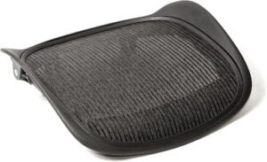 Aeron chair seat pan frame for supporting the seat mesh.