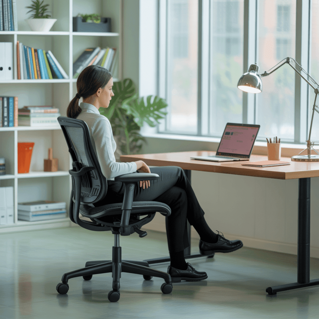 Ergonomic posture with a Herman Miller office chair