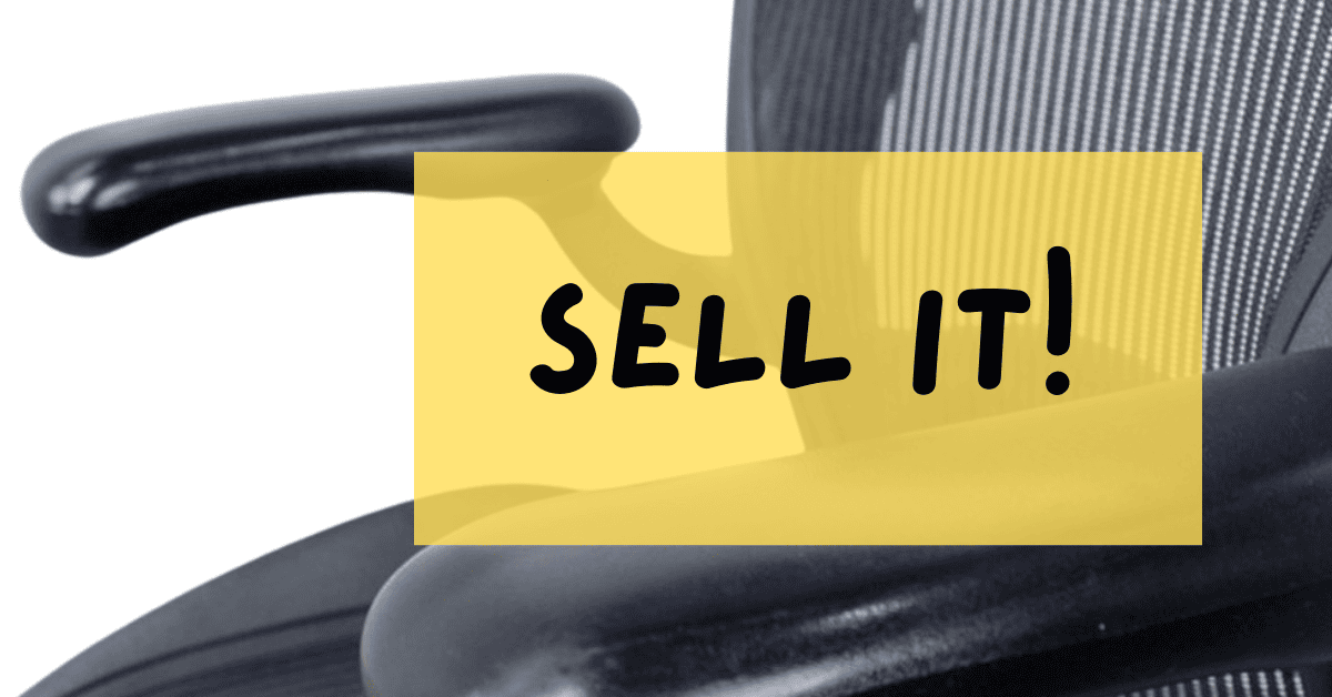 Sell Herman Miller Aeron chair quickly and easily