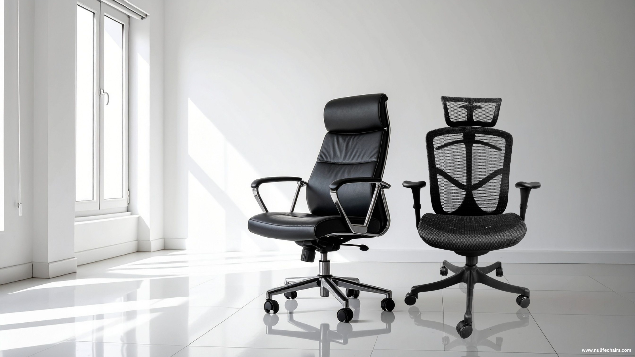 mesh office chair airflow comparison leather vinyl