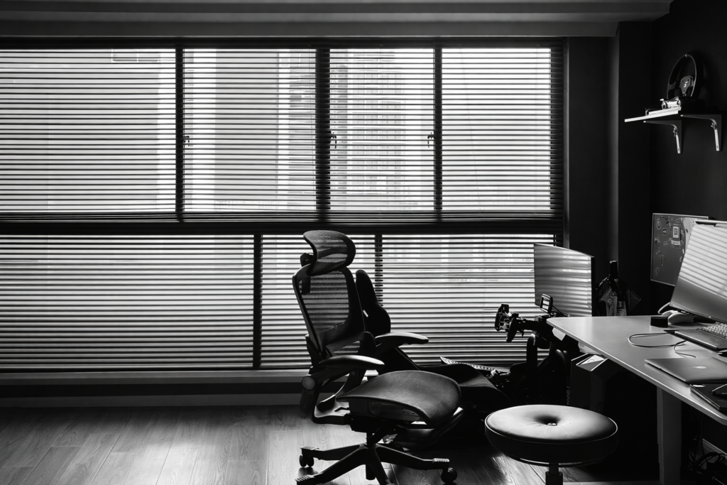 Office and Gaming chair set up