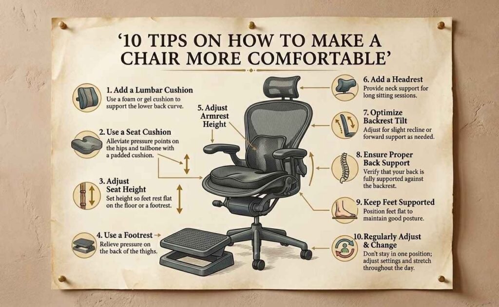 Make a chair more comfortable