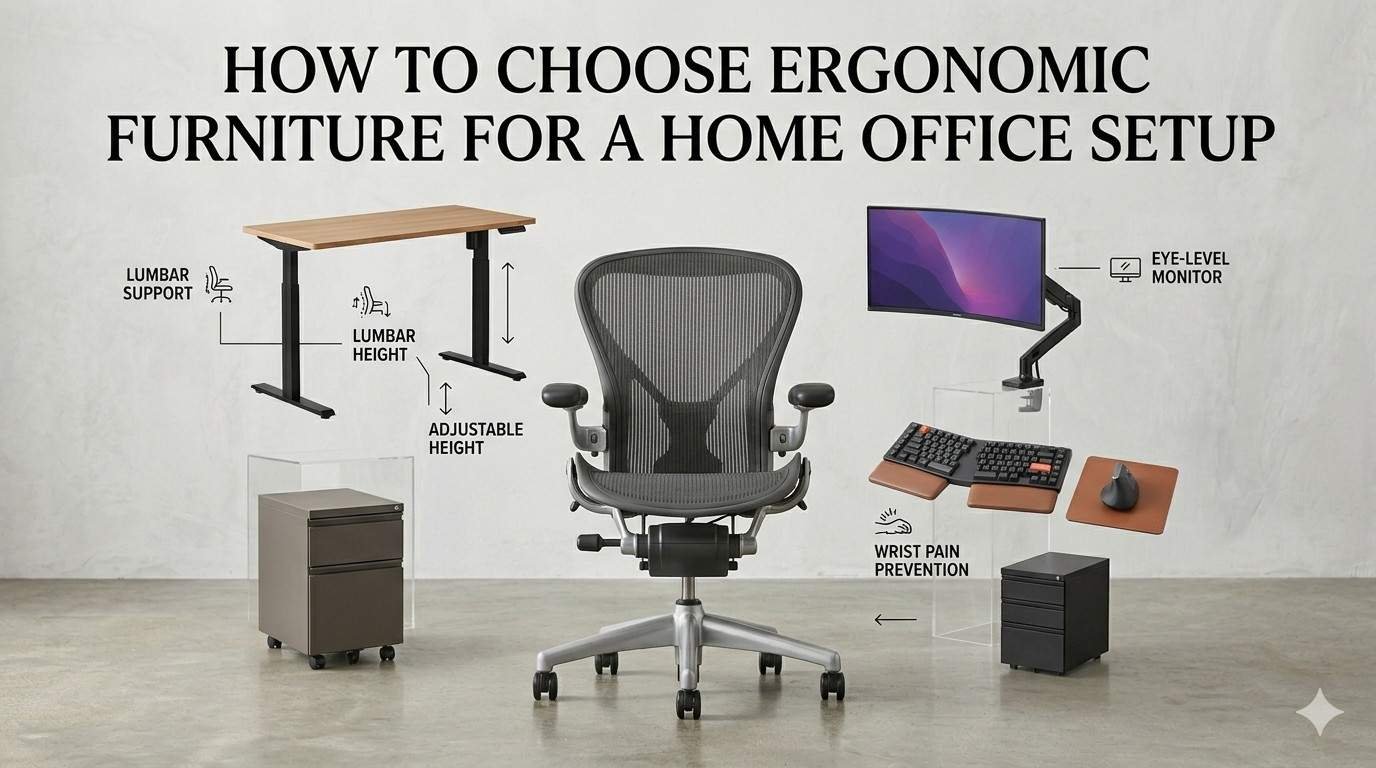 How to Choose Ergonomic Furniture for Home Office | Nulife Chairs
