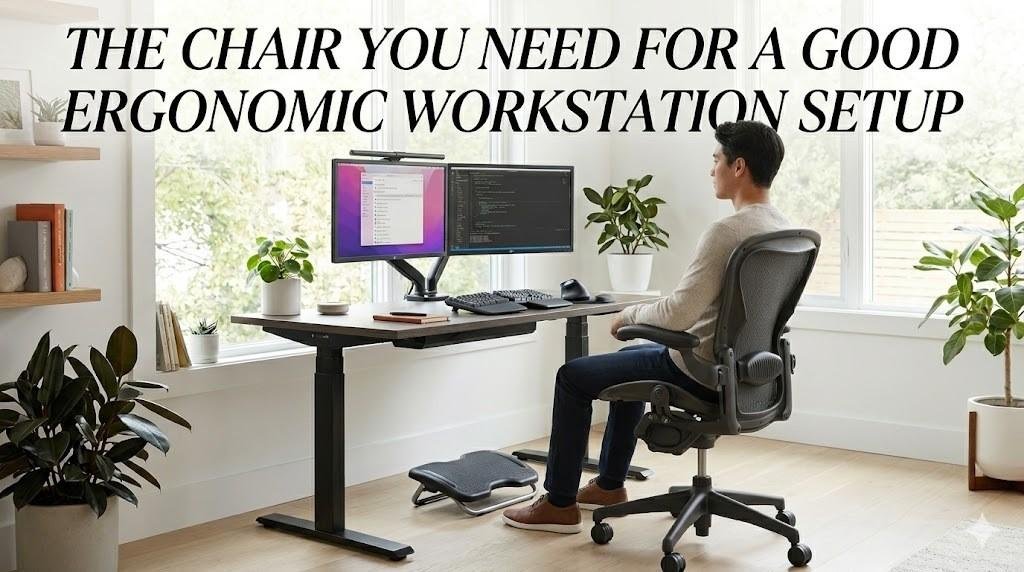 Chair for ergonomic workstation