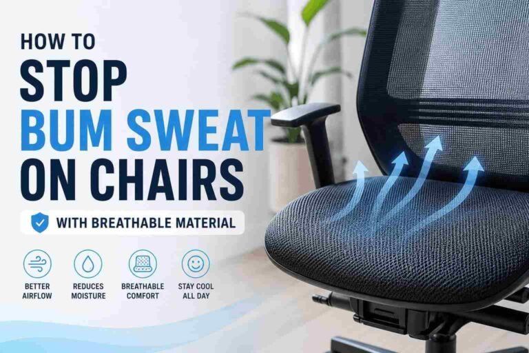 How to stop bum sweat on chairs