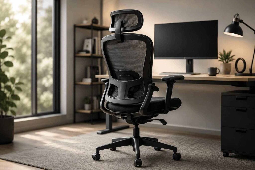 Ergonomic mesh office chair for long hours