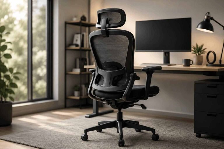 Ergonomic mesh office chair for long hours