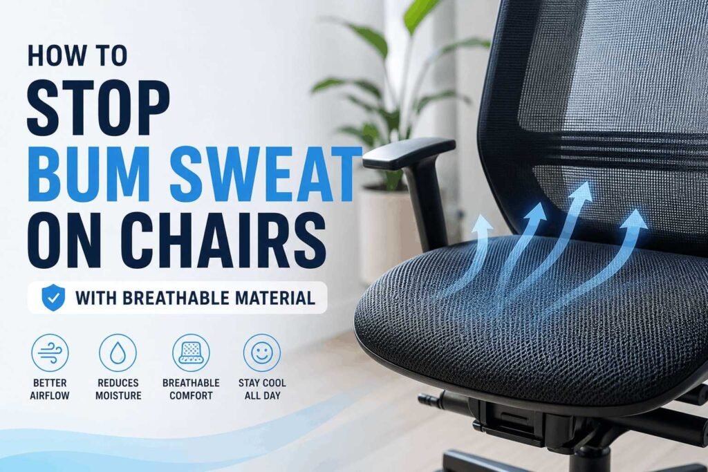 How to stop bum sweat on chairs