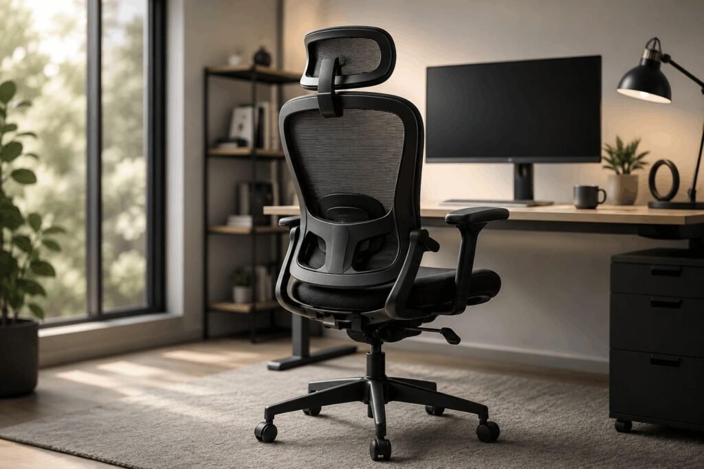 Ergonomic mesh office chair for long hours