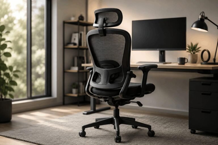 Ergonomic mesh office chair for long hours